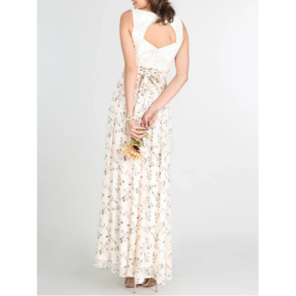 NWT Sleeveless Chiffon Floral Maxi Dress G… - Picture 5 of 8